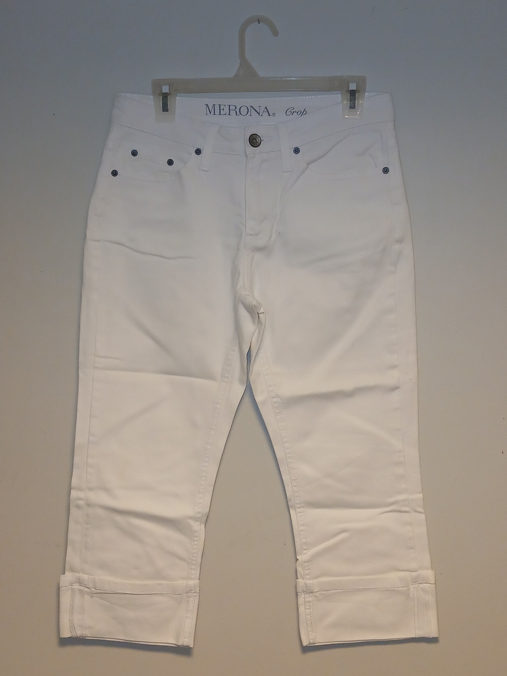 Merona White Crop Jeans - Women's Fit 1
